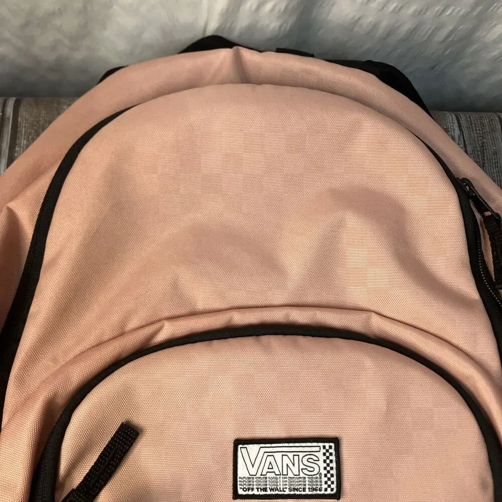 Vans Off The Wall Light Pink Backpack 17”x12” - Picture 3 of 14